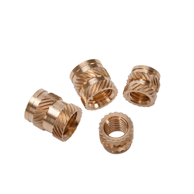 Knurled Brass Thread Insert Nut For Plastic Flare Nut M3 M4 M5 M6 M8 M10 M12 1/4 3/8 5/16 GB
