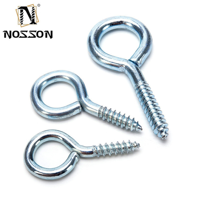 Galvanized Finish DIN Standard Stainless Steel Eye Screw Hook with Different Sizes M1.6 M2 M2.5 M3 M4 M5 M6 M8 M10 M12 M14 M16 M20