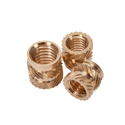 Knurled Brass Thread Insert Nut For Plastic Flare Nut M3 M4 M5 M6 M8 M10 M12 1/4 3/8 5/16 GB
