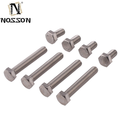 Stainless Steel ANSI/ASME M8 Hex Head Bolt Grade 4.8/ 8.8/ 10.9/ 12.9 Half Thread Bolt And Nut Pernos Din 931 Zinc Finish
