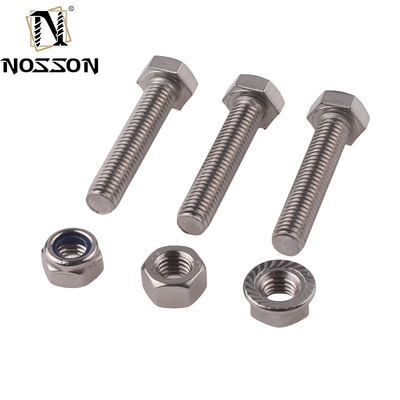 Stainless Steel ANSI/ASME M8 Hex Head Bolt Grade 4.8/ 8.8/ 10.9/ 12.9 Half Thread Bolt And Nut Pernos Din 931 Zinc Finish