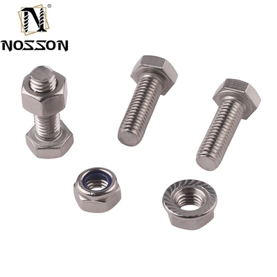 Stainless Steel ANSI/ASME M8 Hex Head Bolt Grade 4.8/ 8.8/ 10.9/ 12.9 Half Thread Bolt And Nut Pernos Din 931 Zinc Finish