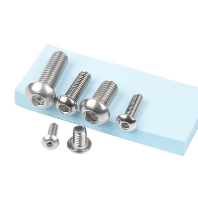 Stainless Steel Hex Socket Round Head Allen Cap Screw for Industrial Metric Measurement System GB ISO7380 Chrome Plated