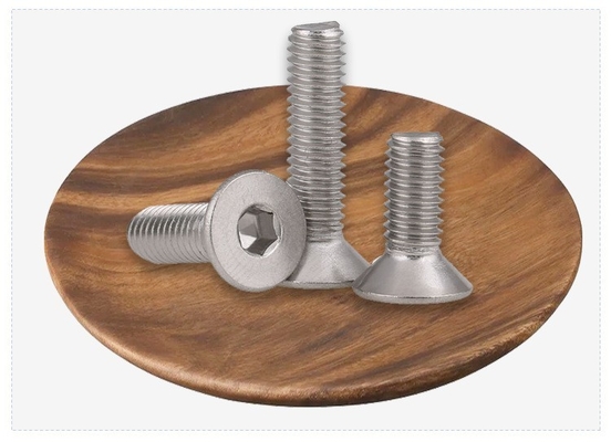 Sliver Finish DIN Standard A2 Stainless Steel Countersunk Head Bolts M2 M2.5 M3 M4 M5 M6 M8 M10 M12 for Construction