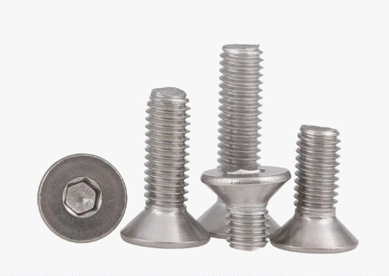 Sliver Finish DIN Standard A2 Stainless Steel Countersunk Head Bolts M2 M2.5 M3 M4 M5 M6 M8 M10 M12 for Construction