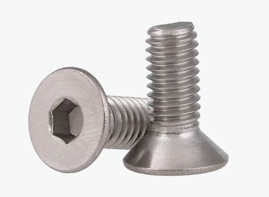 Sliver Finish DIN Standard A2 Stainless Steel Countersunk Head Bolts M2 M2.5 M3 M4 M5 M6 M8 M10 M12 for Construction