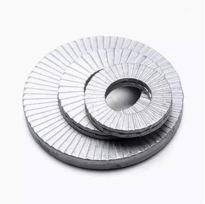 Stainless Steel Wedge Lock Washer Black Zinc Flake Coating M8 5/16 inch for Heavy Duty Environments in Automotive Industry