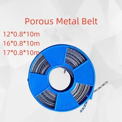 100% QC Passed High Durability Perforated Steel Tape Plastic Sprayed Tape Metal White and Long-lasting Performance 12mm Width