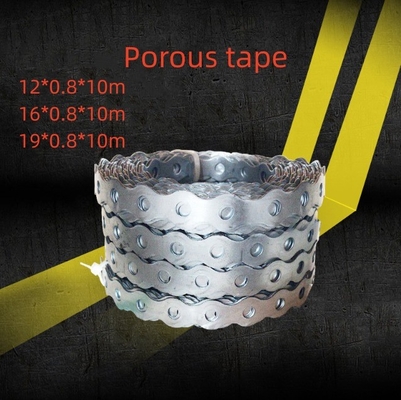 100% QC Passed High Durability Perforated Steel Tape Plastic Sprayed Tape Metal White and Long-lasting Performance 12mm Width