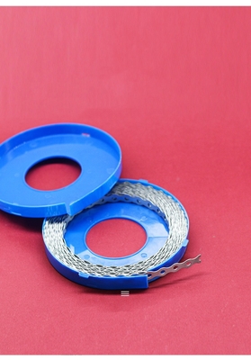 100% QC Passed High Durability Perforated Steel Tape Plastic Sprayed Tape Metal White and Long-lasting Performance 12mm Width