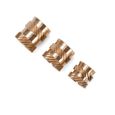 M3 M4 M5 M6 Knurled Brass Insert Nut for Heat Staking Applications