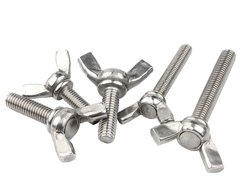 ANSI/ASME Standard M6 M8 M10 Stainless Steel Wing Bolt And Nuts Resistant to Corrosion for Industrial Machinery