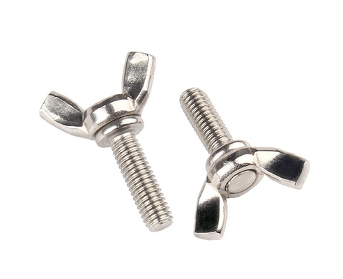 ANSI/ASME Standard M6 M8 M10 Stainless Steel Wing Bolt And Nuts Resistant to Corrosion for Industrial Machinery