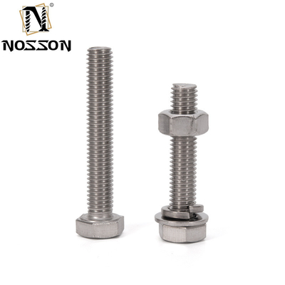 ZINC PLATED Stainless Steel Hex Bolt and Nuts Washer 304 316 for High Tensile Strength in Industrial Applications