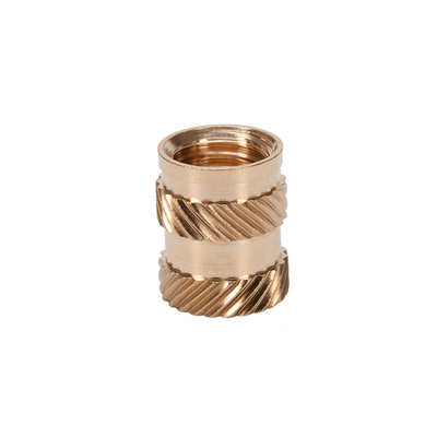 Melt Insert Knurled Copper Nut M3 M6 Brass Insert for Wood Through-Hole Brass Knurled Thumb Screw