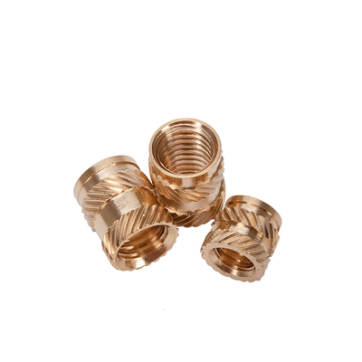 Melt Insert Knurled Copper Nut M3 M6 Brass Insert for Wood Through-Hole Brass Knurled Thumb Screw