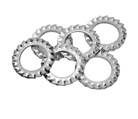 DIN6798A M2.5 M3 M4 M5 M6 M8 M10 M12 M14 M16 M18 M20 304 Stainless Steel Washers External Toothed Gasket Serrated Lock Washer