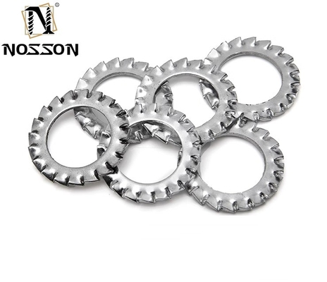 M6 M8 M10 M12M14 M16M18M20M22M24M27m30 Carbon Steel DIN6798 External Tooth Star Lock Washers for Industrial Applications