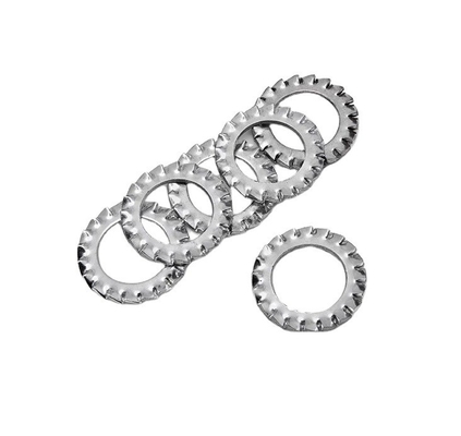 Enhanced Fastening Performance with Stainless Steel Black Finish Star External Toothed Lock Washer DIN 6797 M6-M30