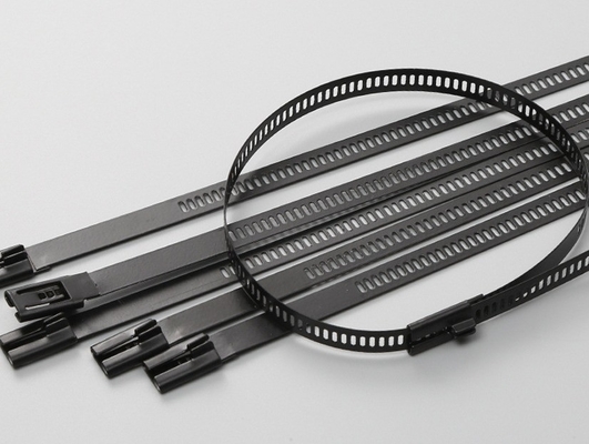 ISO Standard 100pcs Stainless Steel Cable Ties 12mm for Industrial Applications