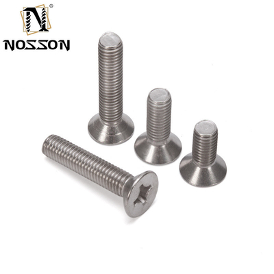 304 Stainless Steel Cross Recessed Countersunk Flat Head Screw with Metric Measurement System and JIS Standard