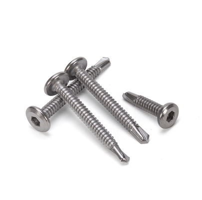 ISO Standard Galvanized Iron Countersunk Head Grade 8 Self Drilling Screw with ZINC PLATED Finish in INCH Measurement System