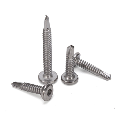 ISO Standard Galvanized Iron Countersunk Head Grade 8 Self Drilling Screw with ZINC PLATED Finish in INCH Measurement System