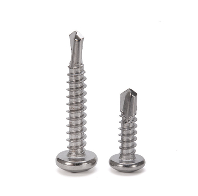 ZINC PLATED Stainless Steel 304 Carbon Steel 435 BI Metal Hex Head DIN Standard Self Drilling Screws for Sheet Metal