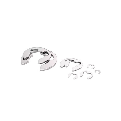 Plain Finish Stainless Steel E-Shaped Snap Ring Open Retaining Ring E Type Circlip Internal Tooth Style GB896 DIN6799