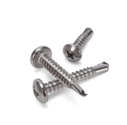 Steel INCH Measurement System Stainless Steel Phillips Button Head Self Drilling Screw by Oukailuo with ZINC PLATED Finish