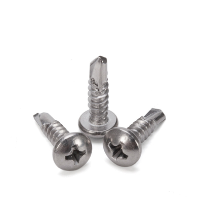 Steel INCH Measurement System Stainless Steel Phillips Button Head Self Drilling Screw by Oukailuo with ZINC PLATED Finish
