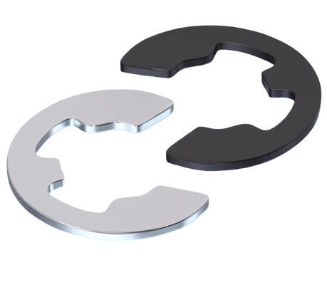 DIN6799 GB896 Stainless Steel E-Shaped Snap Ring Black Open Retaining Ring E Type Circlip for Mining Machinery Parts