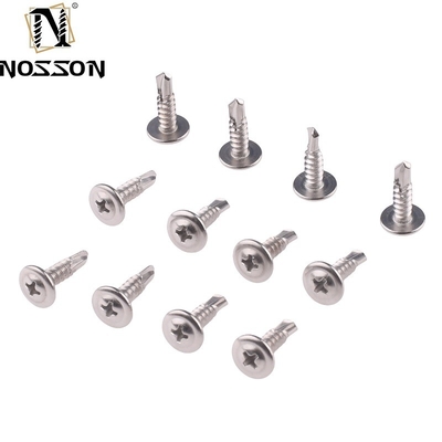 ST4.2 Metric Measurement System Carbon Steel Dacromet Hex Head Self Drilling Screw With Flange for Industrial Strength