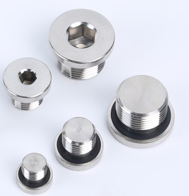 304 Stainless Steel Hex Oil Drain Plug With Wide Range  Laryngeal plug
