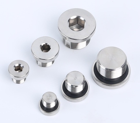 304 Stainless Steel Hex Oil Drain Plug With Wide Range  Laryngeal plug