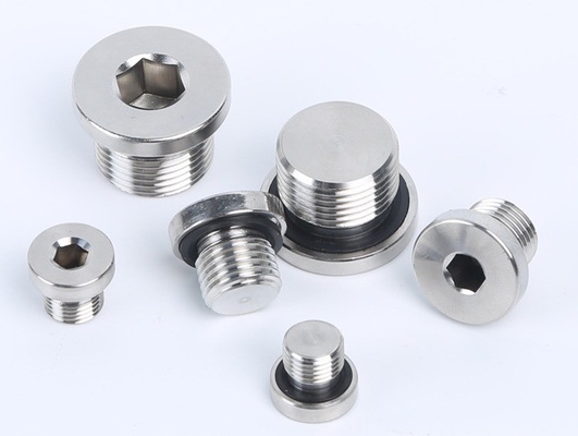 304 Stainless Steel Hex Oil Drain Plug With Wide Range  Laryngeal plug