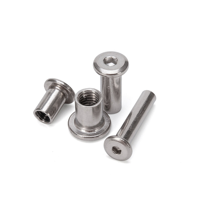 Metric Measurement System 304 Stainless Steel Flat Head Sleeve Nut with Allen Key Head Insert Thread Nut Sample Instock