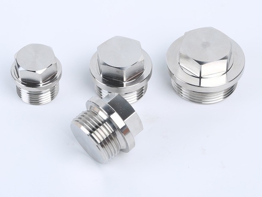 Laryngeal Plug 304 Stainless Steel Outer Hexagon Flange Face Plug for Plugging Oil and Water Pipes