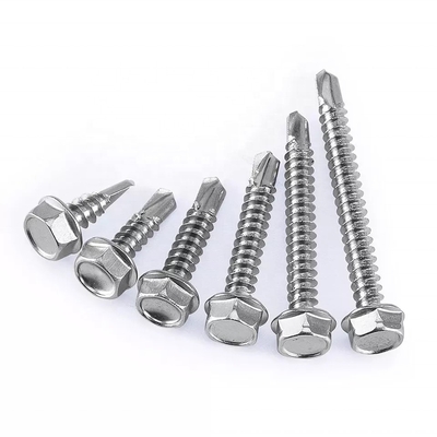 Building Roofing Screw ST5.5 Galvanised Metal Hexagon Head Tek Wood Stainless Steel Hex Self Drilling Screw with EPDM Washer