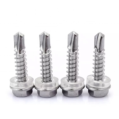 Building Roofing Screw ST5.5 Galvanised Metal Hexagon Head Tek Wood Stainless Steel Hex Self Drilling Screw with EPDM Washer