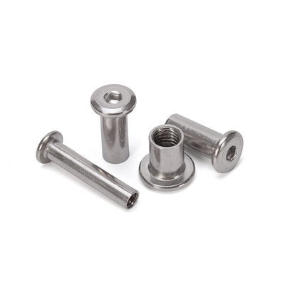 Metric ZINC PLATED M12 M6 M8 Hex Socket Flat Head Connection Lock Furniture Cap Splint Barrel Nut with Hex Key and Bolt