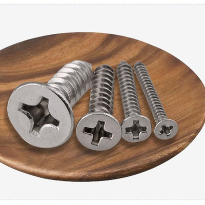 ANSI/ASME Standard SS304 SS316 Stainless Steel Self Tapping Deck Screw DIN7982 for Construction Corrosion Resistant