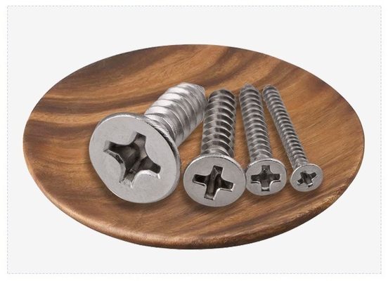 ANSI/ASME Standard SS304 SS316 Stainless Steel Self Tapping Deck Screw DIN7982 for Construction Corrosion Resistant