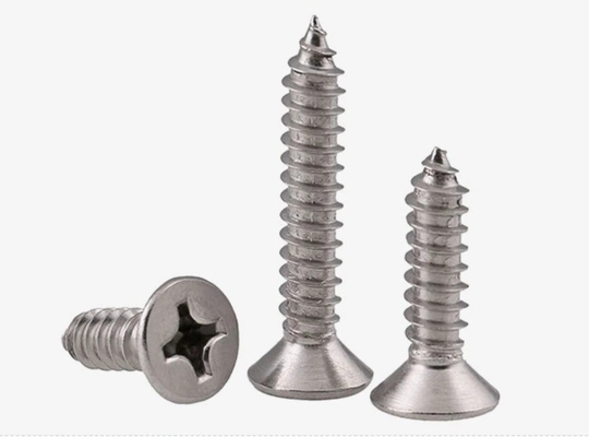 ANSI/ASME Standard SS304 SS316 Stainless Steel Self Tapping Deck Screw DIN7982 for Construction Corrosion Resistant