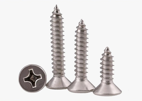 ANSI/ASME Standard SS304 SS316 Stainless Steel Self Tapping Deck Screw DIN7982 for Construction Corrosion Resistant