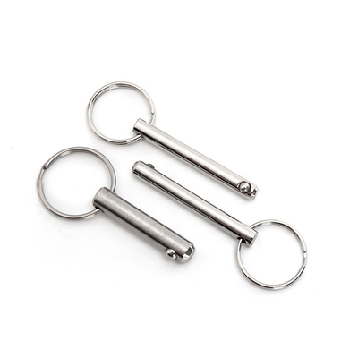 Pin Shaft Loaded Plunger with Bright Finish Stainless Steel Quick Release Ball Lock Pin and Ergonomic Push Button Handle