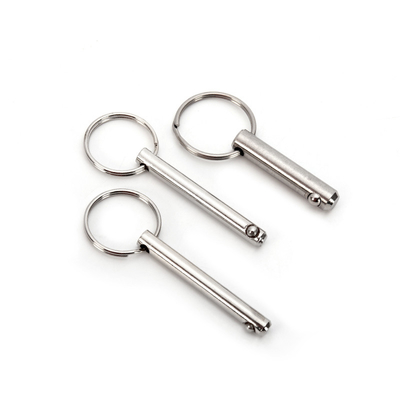 M8 Iron Nickel-plated Quick Release Pins for Safety Locking in General Industry Single Bead Pull Ring Positioning Stop