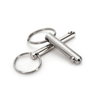 M8 Iron Nickel-plated Quick Release Pins for Safety Locking in General Industry Single Bead Pull Ring Positioning Stop