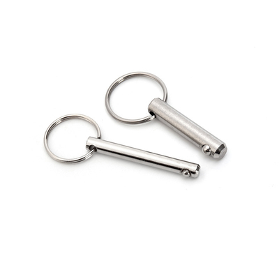 M8 Iron Nickel-plated Quick Release Pins for Safety Locking in General Industry Single Bead Pull Ring Positioning Stop