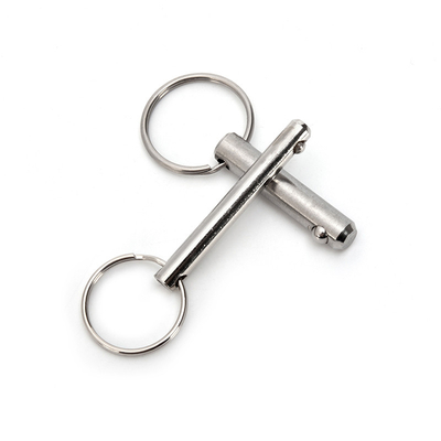 M8 Iron Nickel-plated Quick Release Pins for Safety Locking in General Industry Single Bead Pull Ring Positioning Stop
